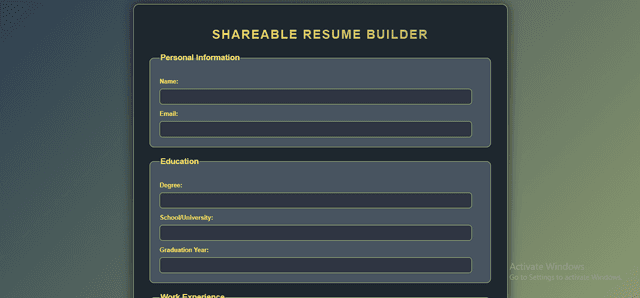 Resume-Builder preview